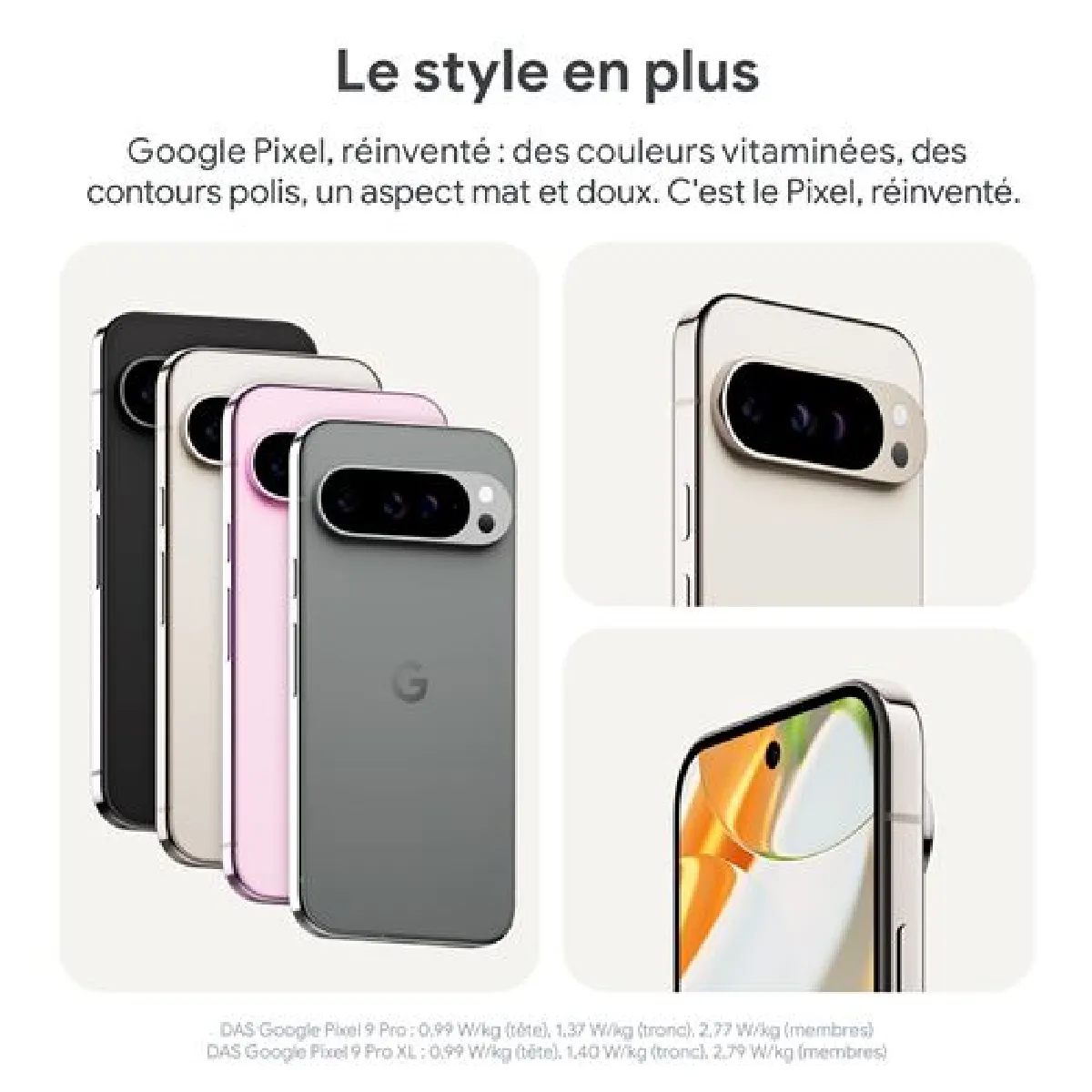 Smartphone Google Pixel 9 Pro XL – 256 Go – Vert