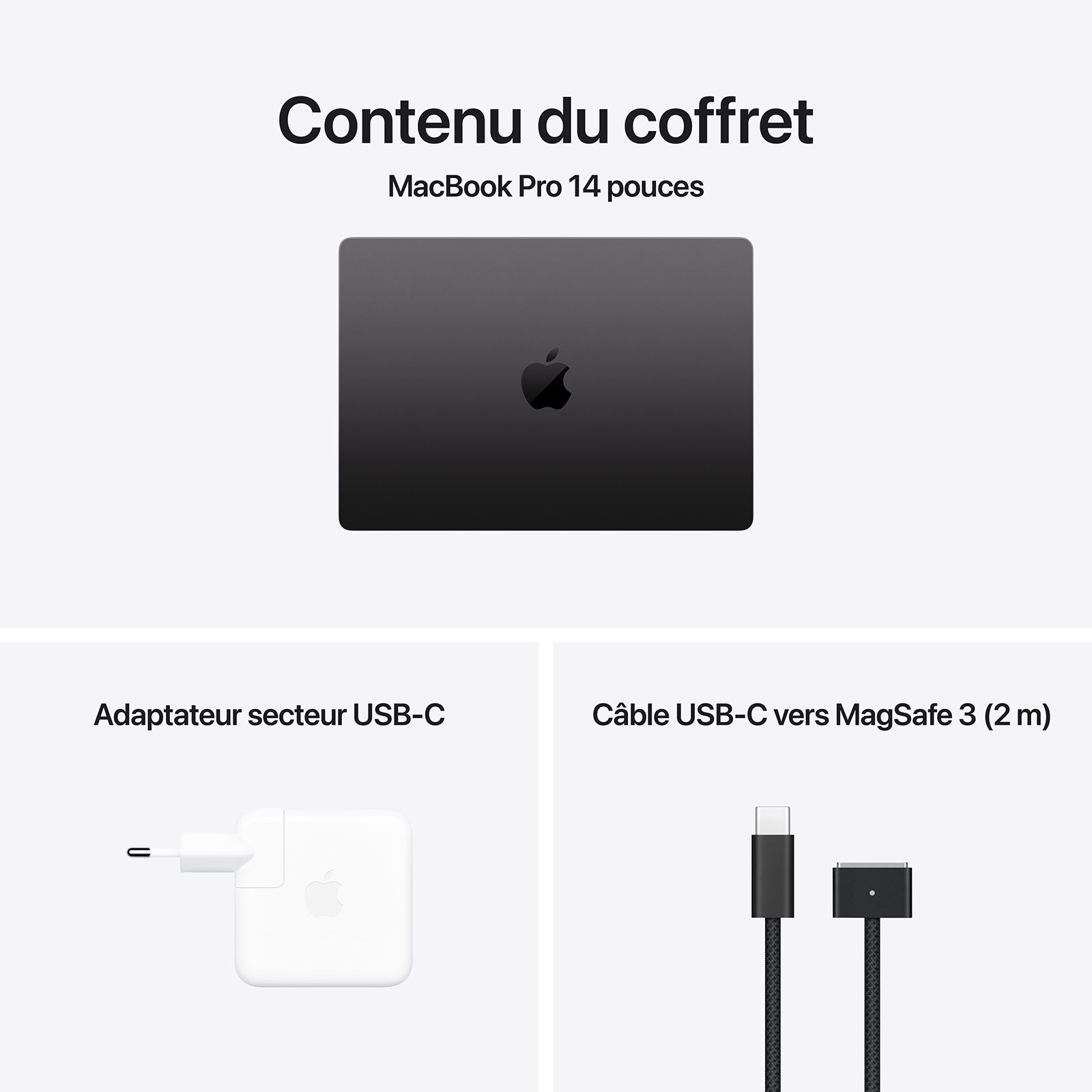 Ordinateur Apple MacBook Pro M4 Pro 14″ Noir sidéral 24 Go/1 To (MX2J3FN/A)