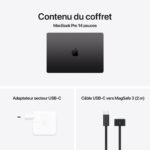 Ordinateur Apple MacBook Pro M4 Max 14″ Noir sidéral 36 Go/1 To (MX2K3FN/A)