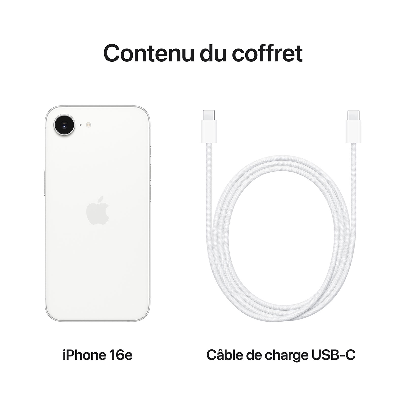 Smartphone Apple iPhone 16e 128 Go Blanc