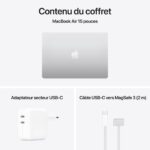 Ordinateur Apple MacBook Air M4 15 pouces (2025) Argent 24Go/512 Go (MC6J4FN/A)