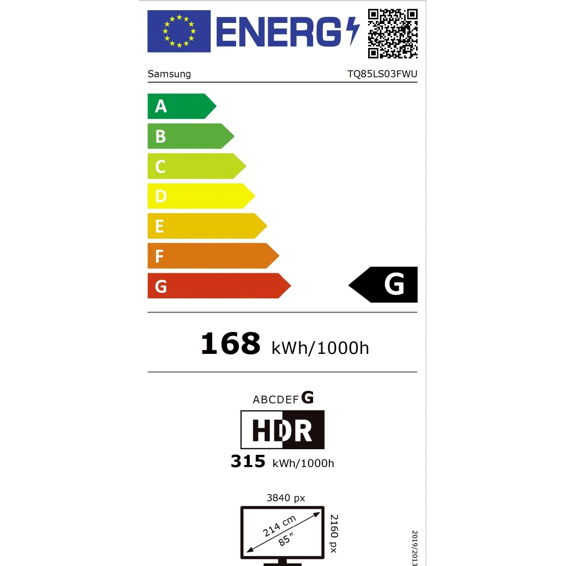 Téléviseur Mini LED 4K 85″ (215 cm) – Dalle 144 Hz –