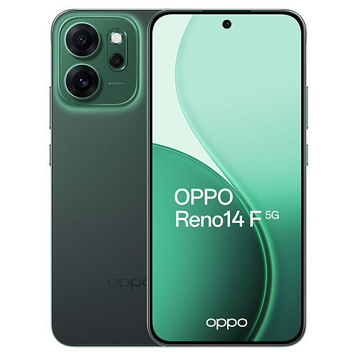 Smartphone OPPO Reno14 F 5G Vert Emeraude (8 Go / 256 Go)