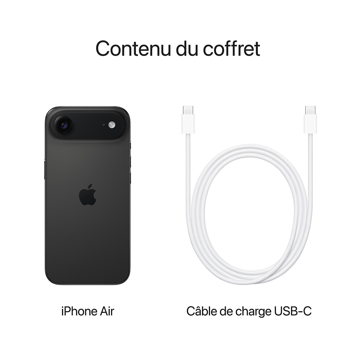 Smartphone Apple iPhone Air 256 Go Noir sidéral
