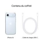 Smartphone Apple iPhone Air 256 Go Bleu ciel