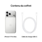 Smartphone Apple iPhone 17 Pro Max 256 Go Argent