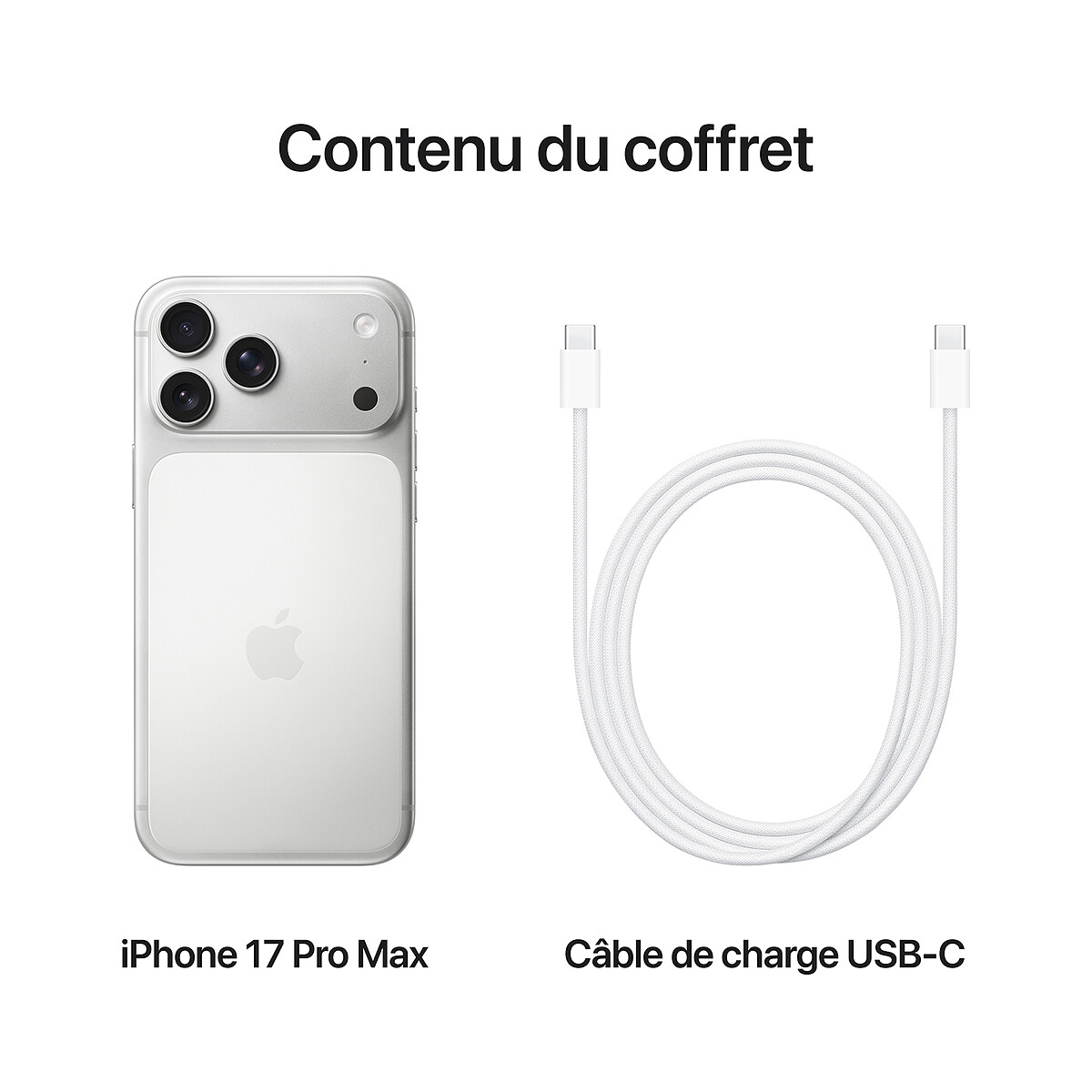Smartphone Apple iPhone 17 Pro Max 512 Go Argent
