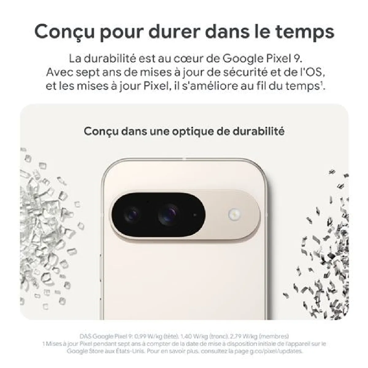 Smartphone Google Pixel 9 – 128 Go – Blanc