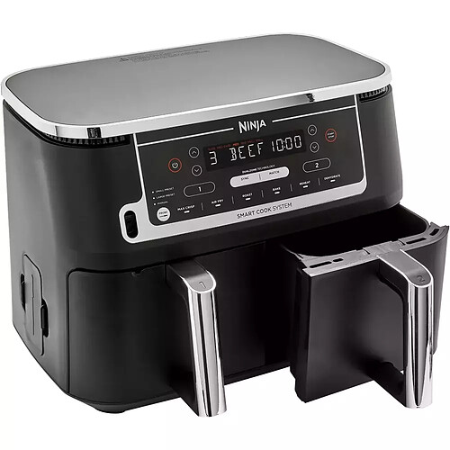 Ninja Friteuse sans huile avec sonde – Foodi MAX DualZone AF451EU avec fonction Smart Cook – Noir