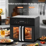 Friteuse Sans Huile DEWELLING  23L Dual Zone – 2200W XXL