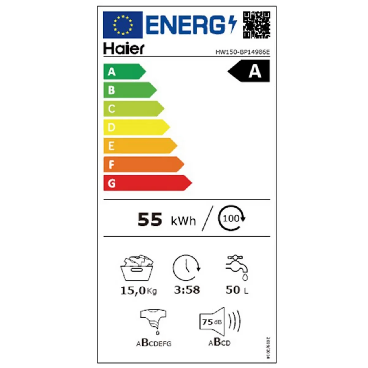 Lave-linge HAIER HW150BP14986E
