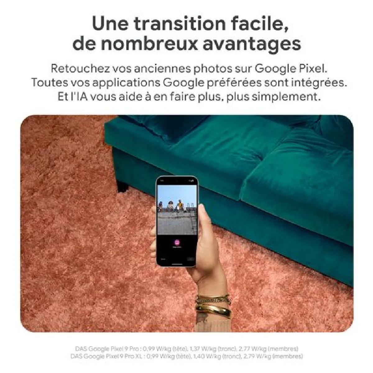 Smartphone Google Pixel 9 Pro XL – 256 Go – Vert
