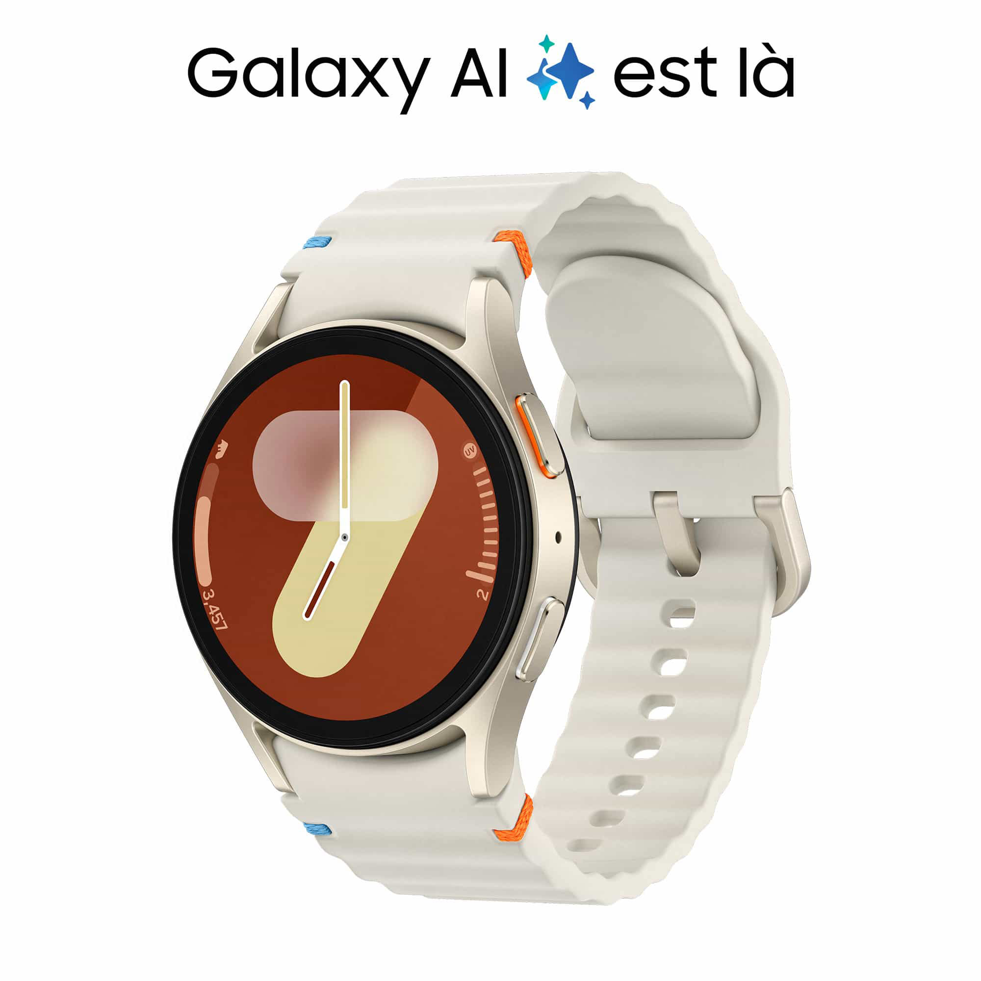 Montre connectée Samsung Galaxy Watch7 BT (40 mm / Crème)