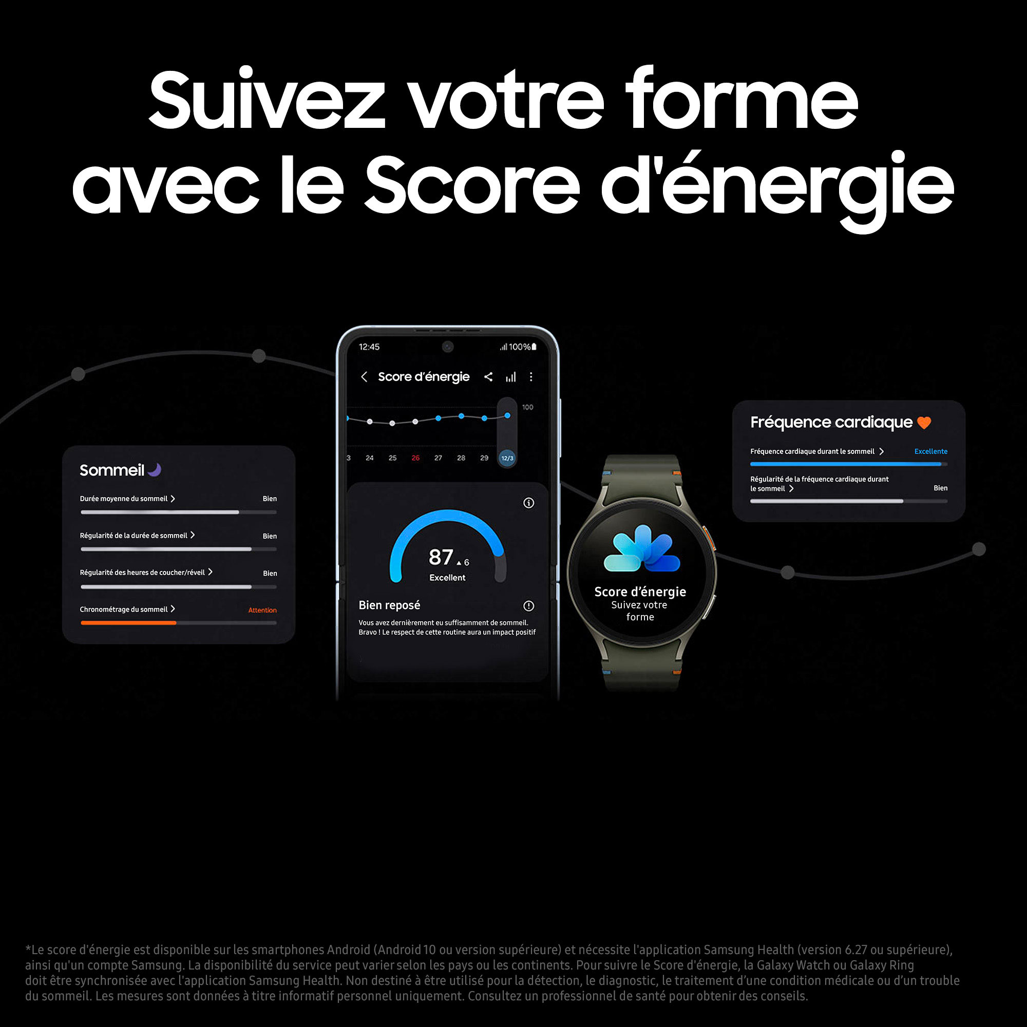 Montre connectée Samsung Galaxy Watch7 BT (40 mm / Crème)
