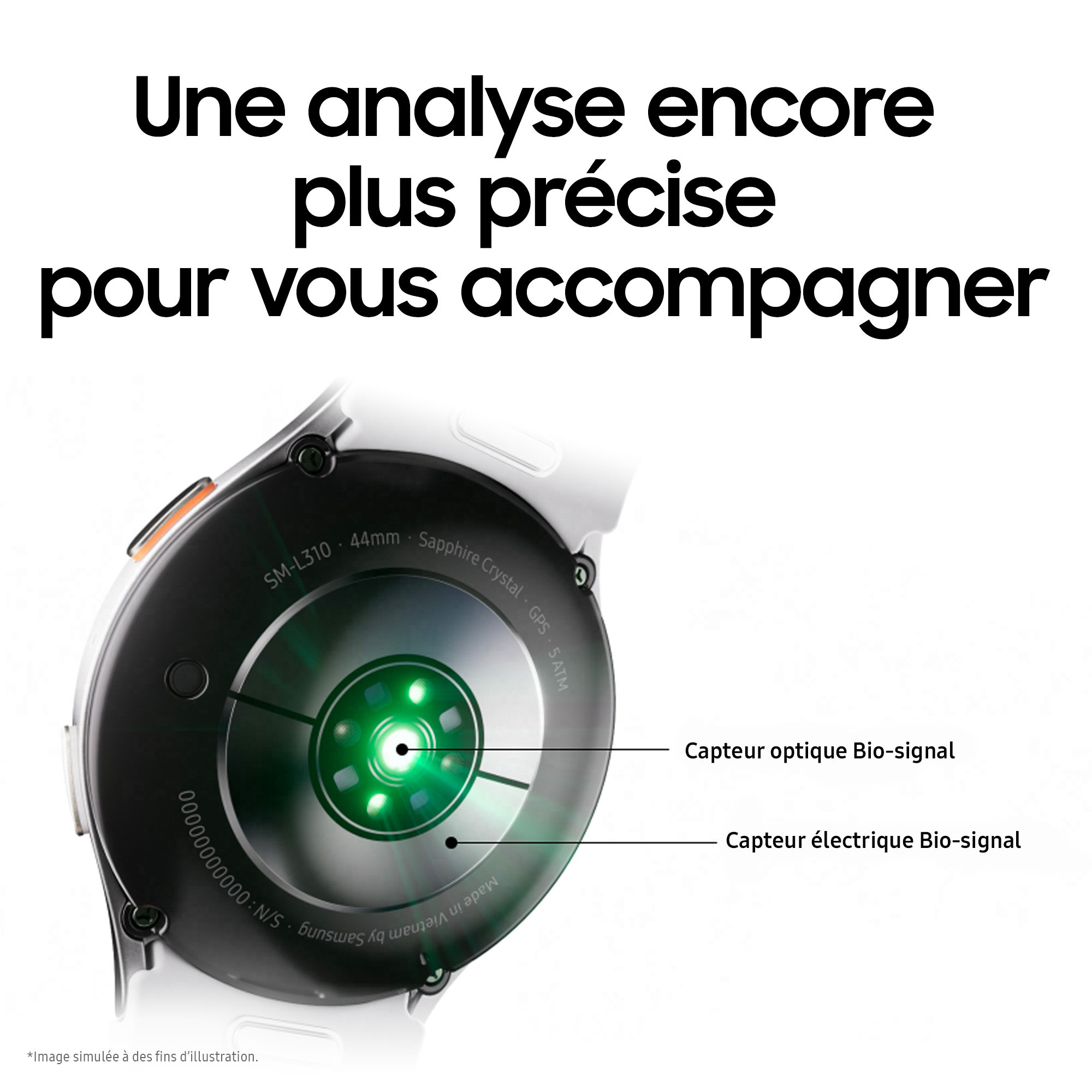 Montre connectée Samsung Galaxy Watch7 BT (40 mm / Crème)