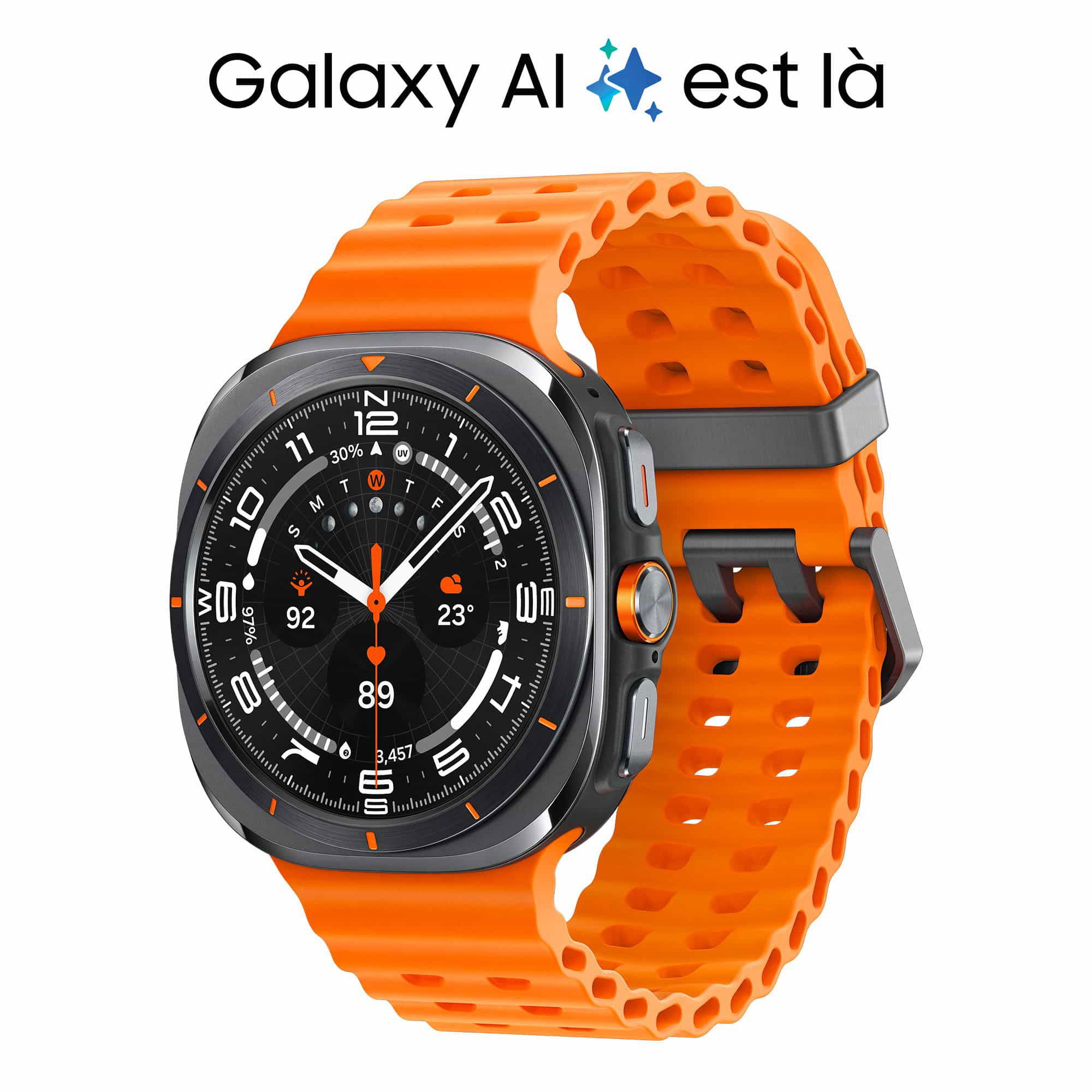 Montre connectée Samsung Galaxy Watch Ultra 4G (47 mm / Gris Titane)