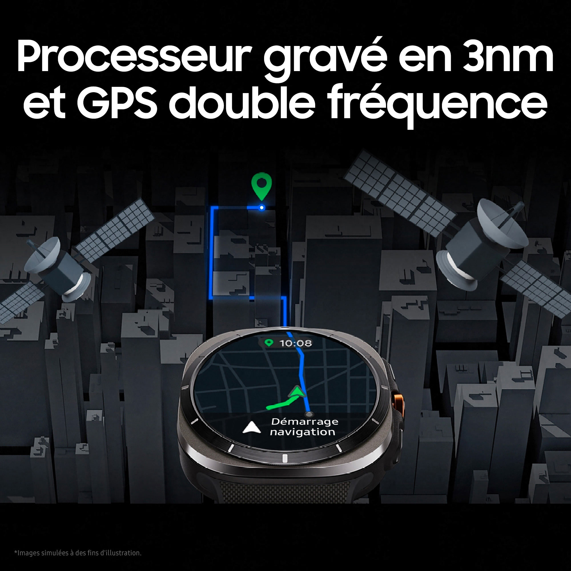 Montre connectée Samsung Galaxy Watch Ultra 4G (47 mm / Gris Titane)