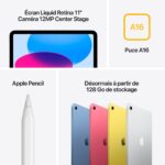 Tablette Apple iPad (2025) 128 Go Wi-Fi + Cellular Bleu