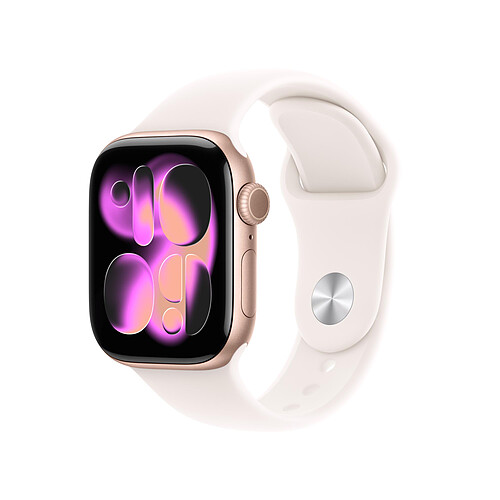 Apple Watch Series 11 GPS + Cellular 42 mm Aluminium Or rose