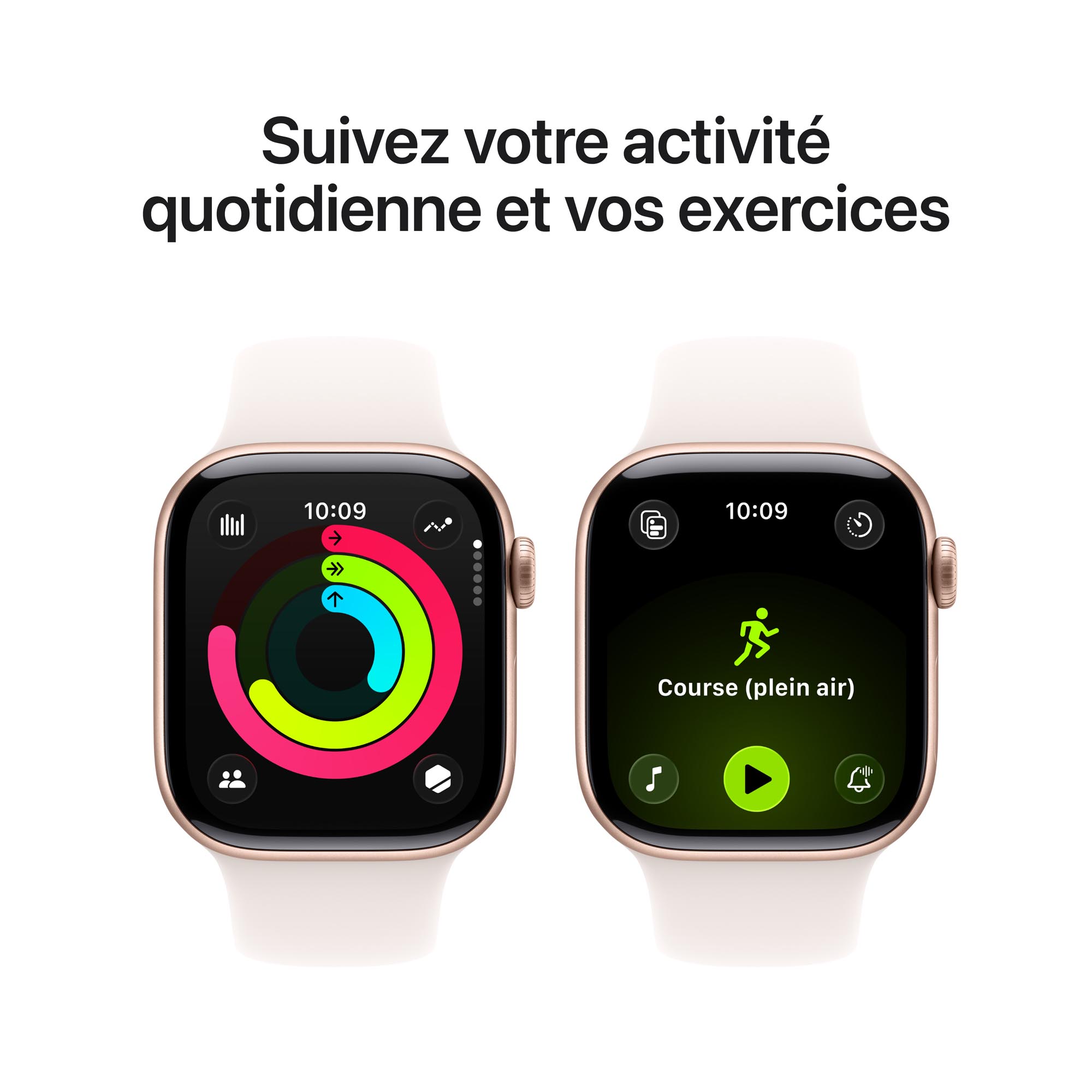 Apple Watch Series 11 GPS + Cellular 42 mm Aluminium Or rose