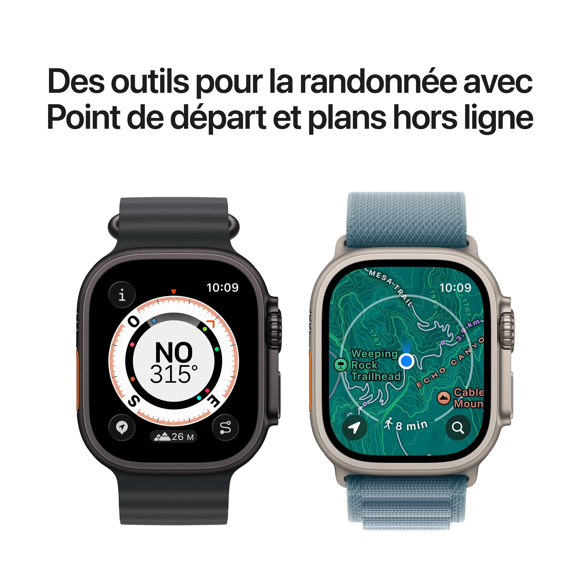 Apple Watch Ultra 3 GPS + Cellular 49 mm Titane Naturel