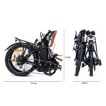 MOMA BIKES Vélo de Ville Electrique Pliant E.20,2 – 20″ – Automomie 80km