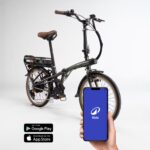Vélo BTWIN  pliant électrique e fold 500 vert