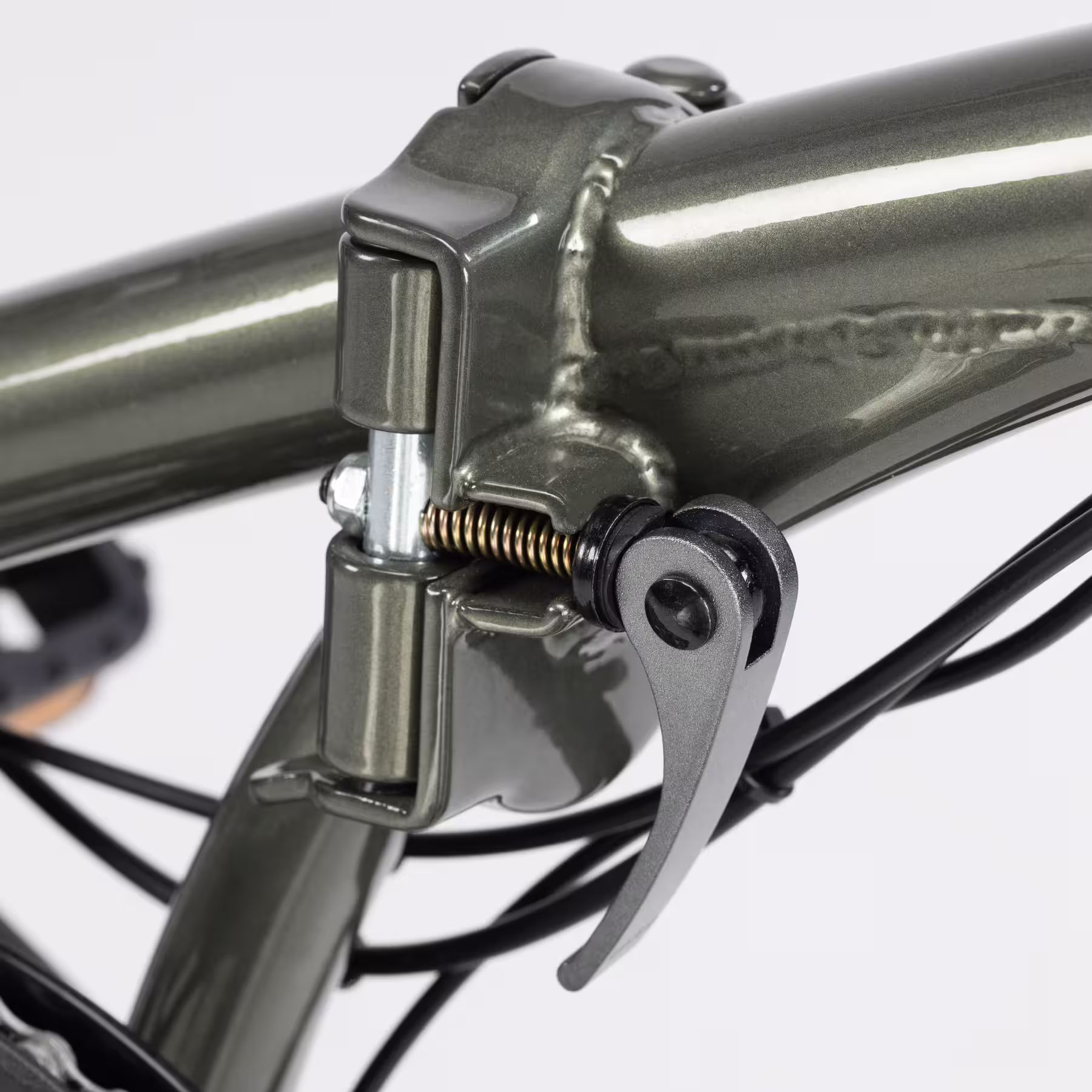 Vélo BTWIN  pliant électrique e fold 500 vert