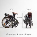 Vélo BTWIN  pliant électrique e fold 500 vert