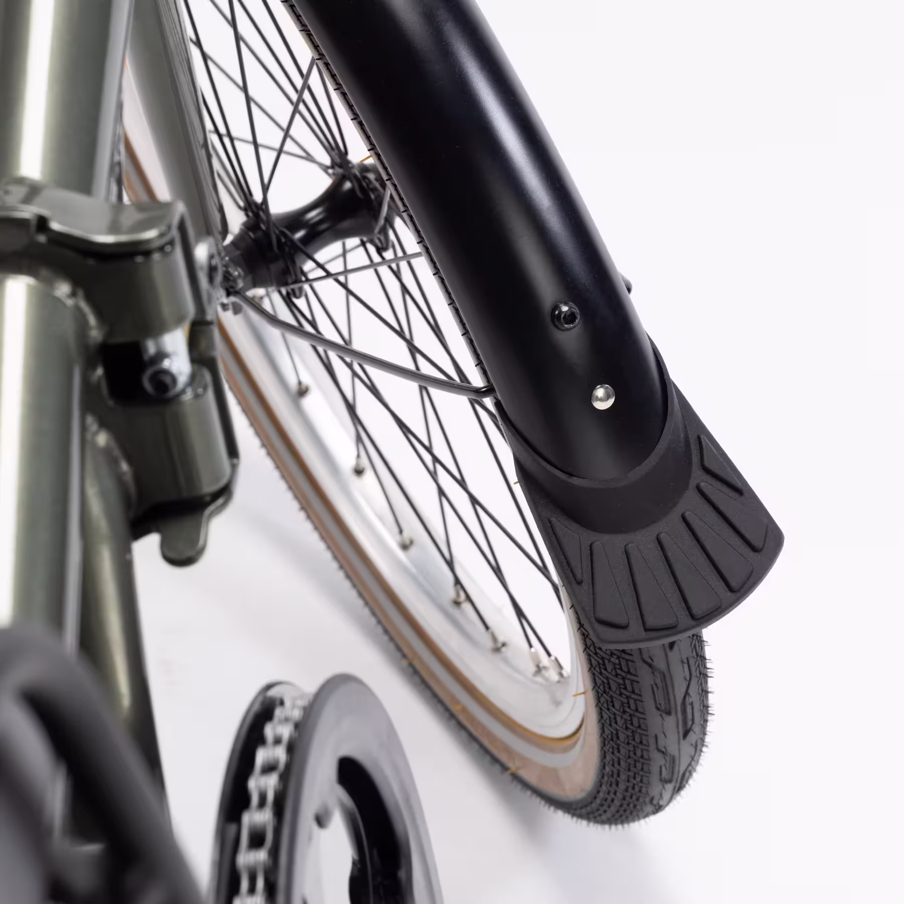 Vélo BTWIN  pliant électrique e fold 500 vert