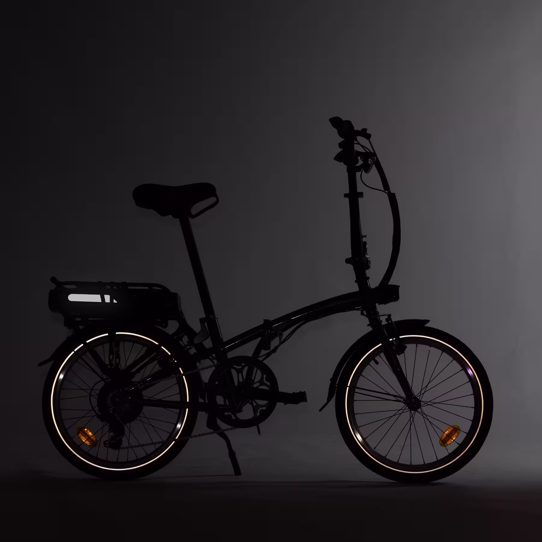 Vélo BTWIN  pliant électrique e fold 500 vert
