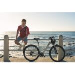 ROCKRIDER Vélo tout chemin électrique cadre bas, e-actv 100 gris perle