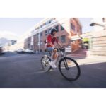 ROCKRIDER Vélo tout chemin électrique cadre bas, e-actv 100 gris perle