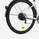 ROCKRIDER Vélo tout chemin électrique cadre bas, e-actv 100 gris perle
