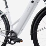 ROCKRIDER Vélo tout chemin électrique cadre bas, e-actv 100 gris perle