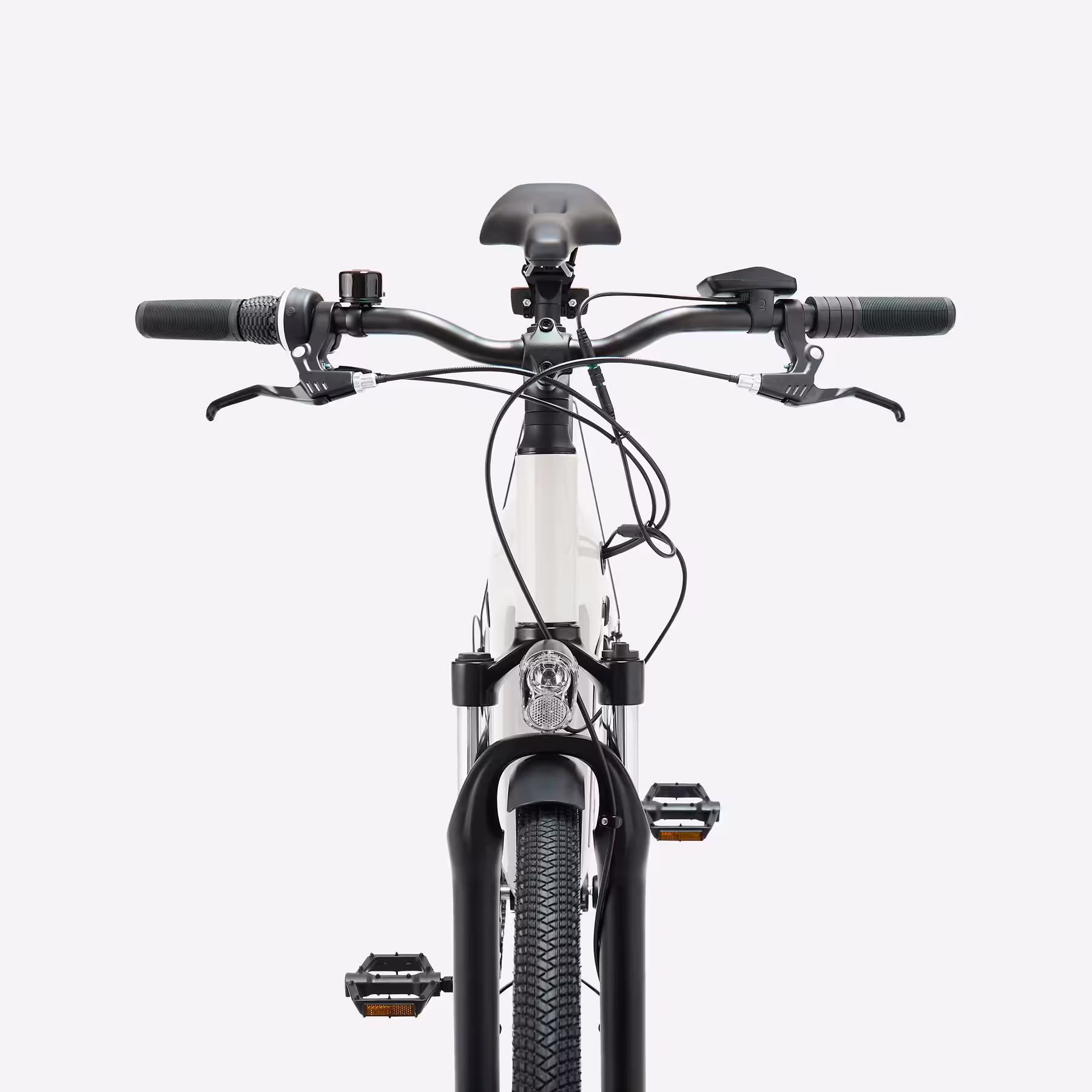 ROCKRIDER Vélo tout chemin électrique cadre bas, e-actv 100 gris perle